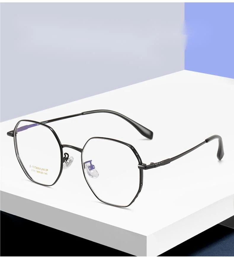 2023 Top Semi-Titanium Eyeglasses Frames Semi-Titanium Myopia Eyeglasses