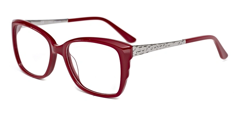 Newest in Stock Metal Temple Acetate Myopia Eyeglasses