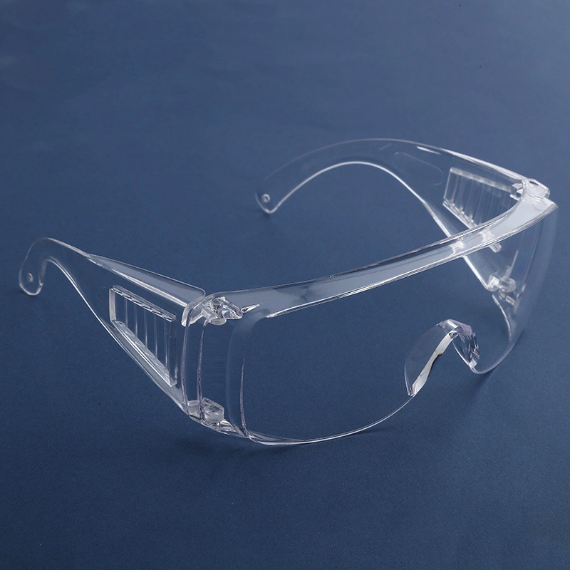 White / Clear PC Lens Anti-Shock Protective Eyewear Eyeglass PPE Supplier