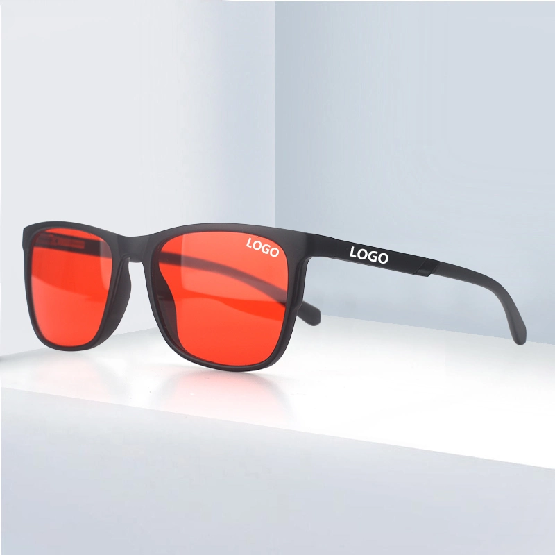 Hot Selling Newest Design Classic Fashion Trend Tr90 Black Square Frame Custom Anti Blue Light Eyewear Women Men Glasses