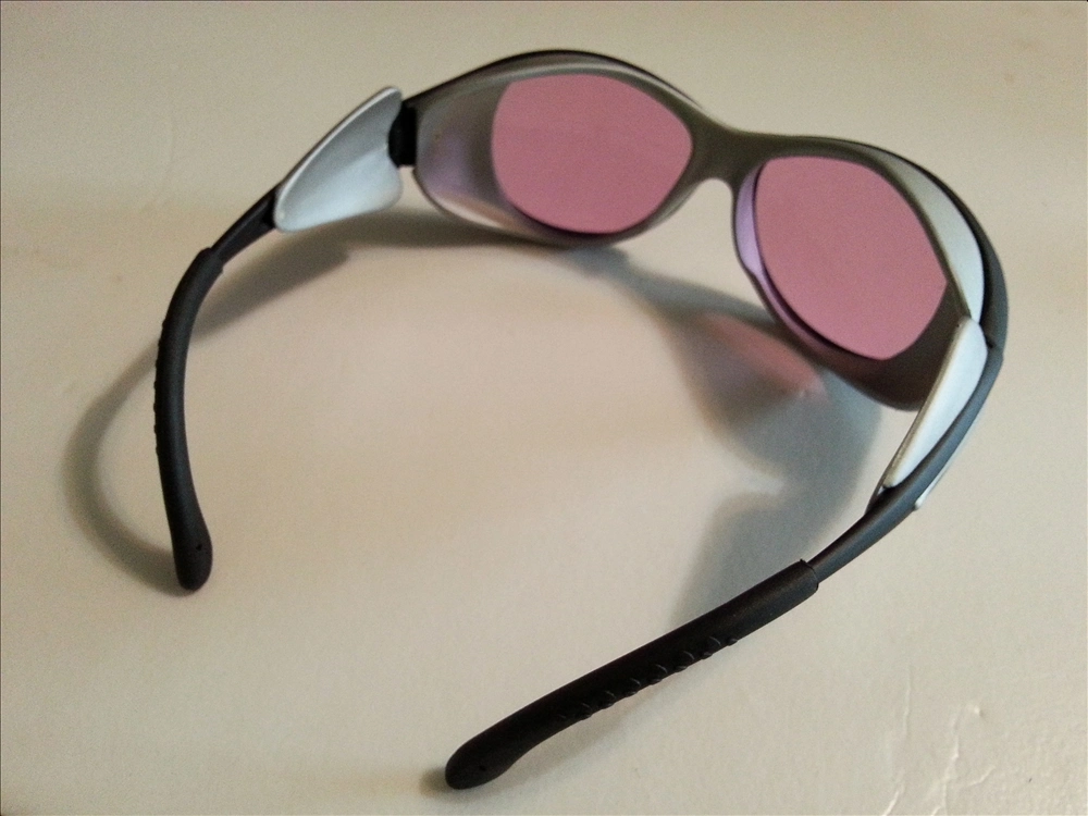 IPL High Optical Density of Wavelength 808nm ND: YAG Laser Safety Glasses Anti Radiation with Pink Lens