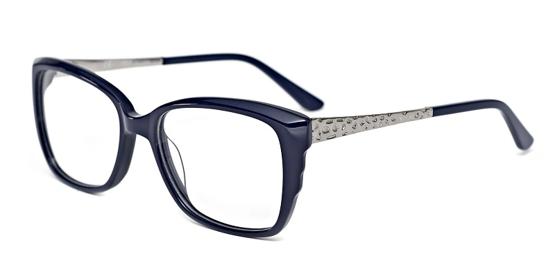 Newest in Stock Metal Temple Acetate Myopia Eyeglasses