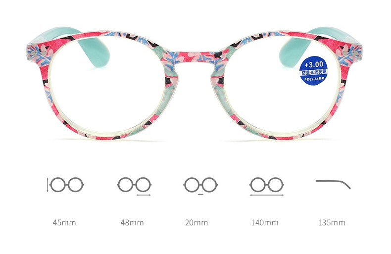 PC Anti-Blue Reading Glasses for Men and Women HD Reading Glasses Wholesale Comfortable Elderly Mirror Spring Leg