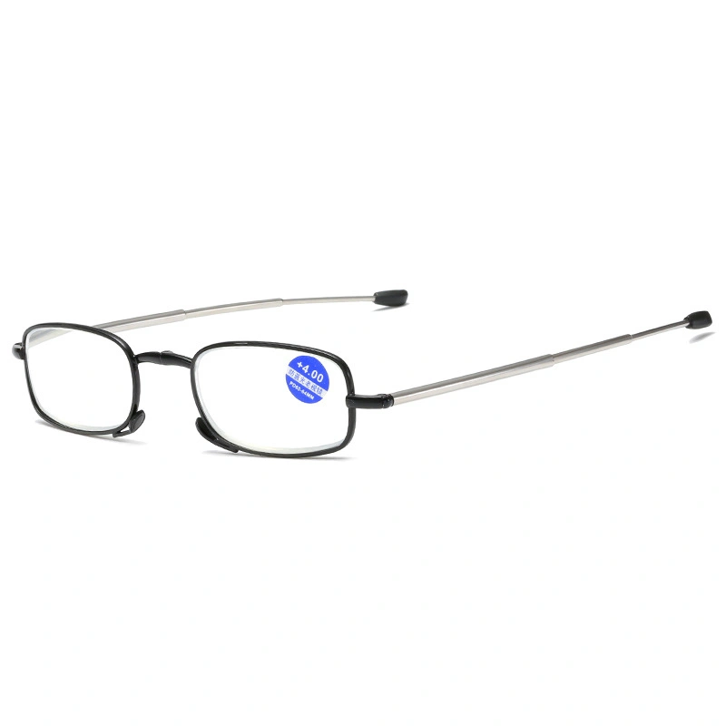 Fashionable Retractable Foldable Portable Anti Blue Light Reading Glasses with Bag