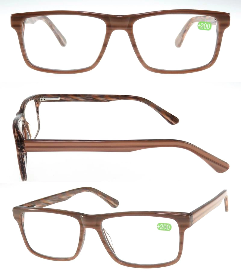 Promotion Plastic Imitation Wood Grain Fashion Reading Glasses