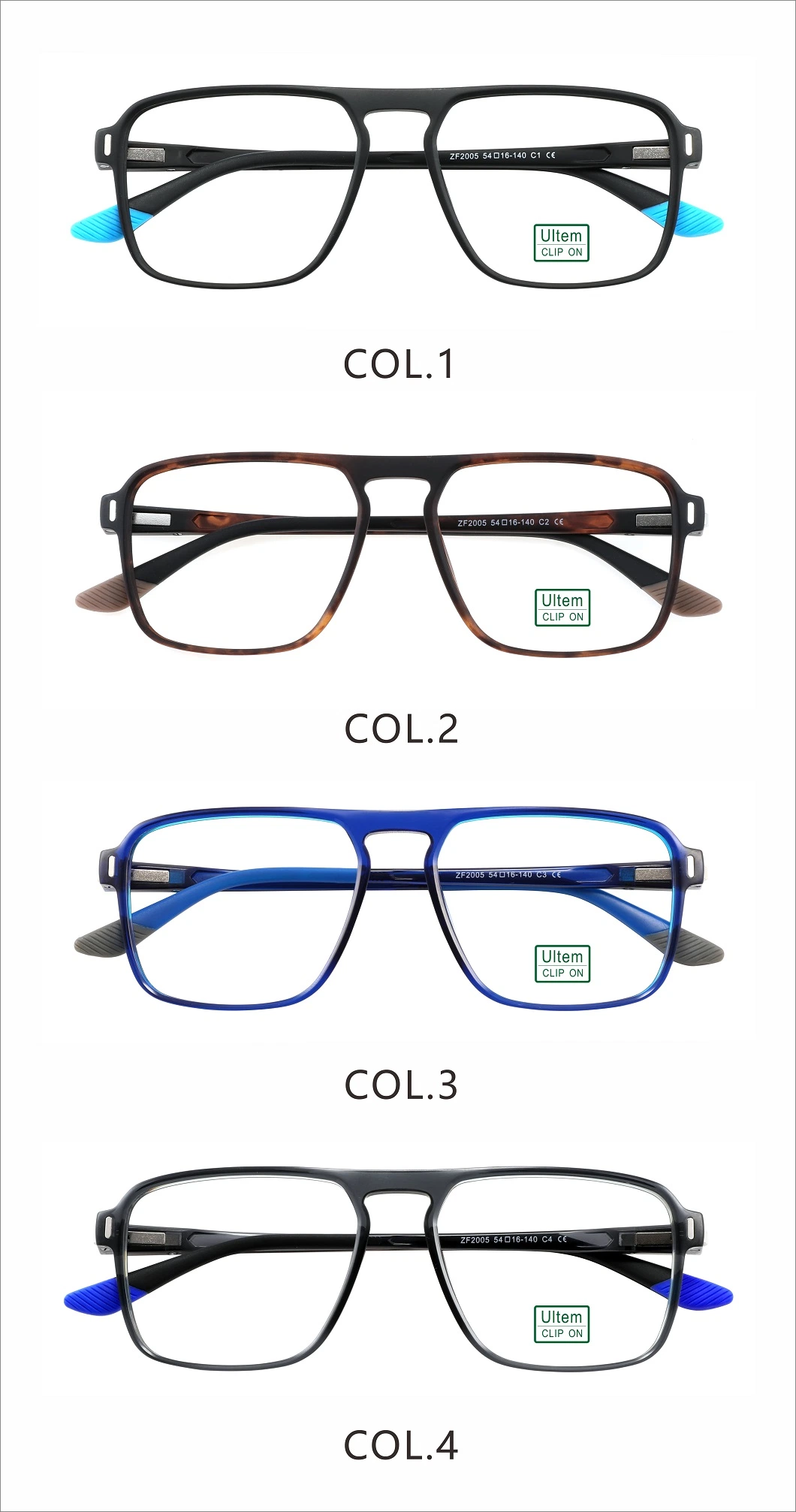 Trendy Style Hot Selling Injection Frame Men Optical Glasses