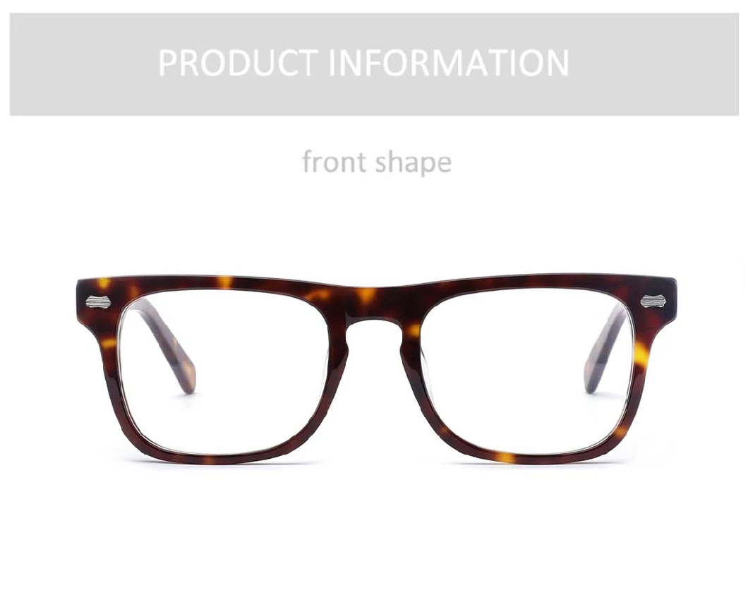 Gd Customer Logo Manufacturer Men Square Acetate Design Spectacles Optical Frame