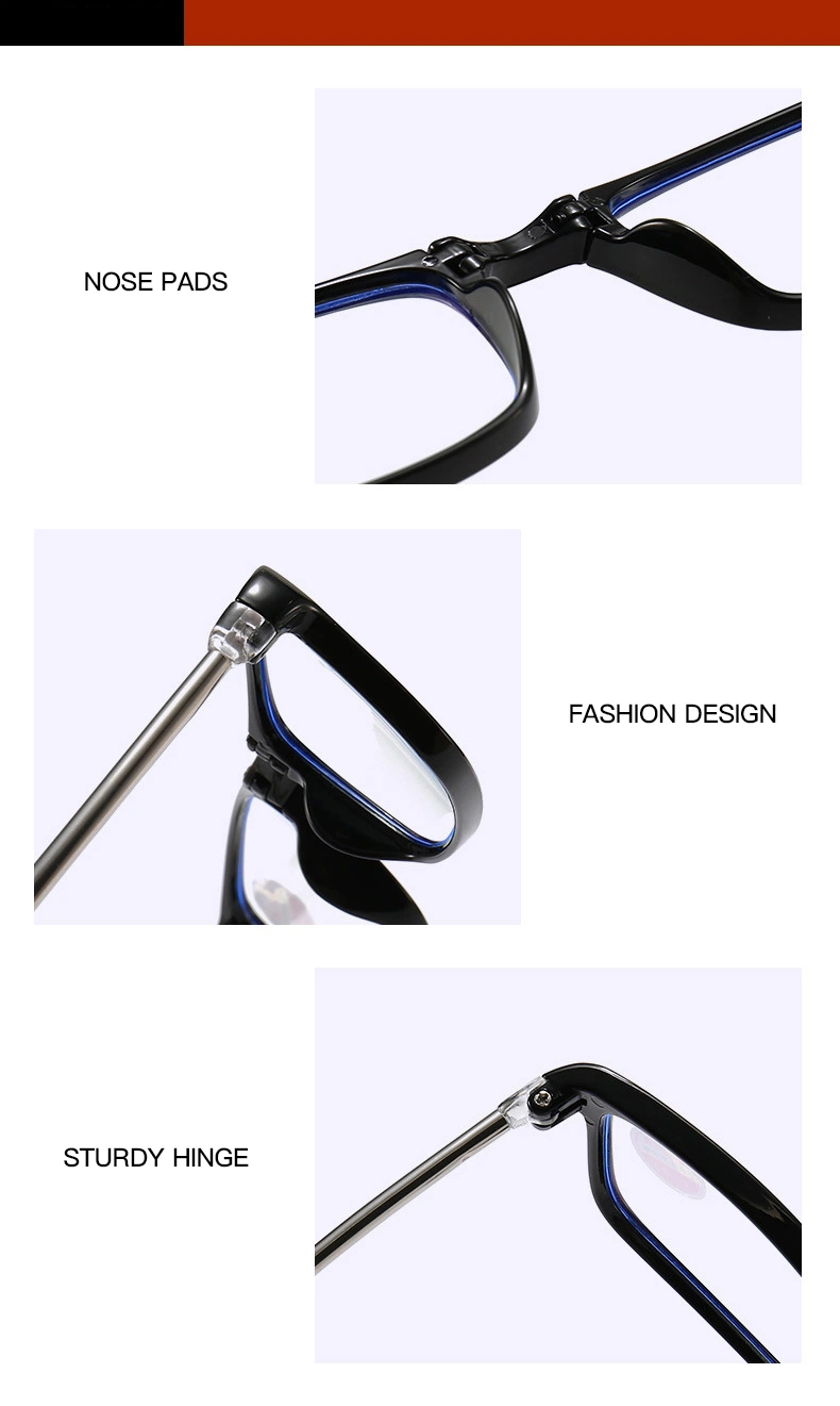 Hot Selling Fashion Comfortable Retractable Temples Foldable Anti Blue Light Eyewear Women Colorful Reading Glasses