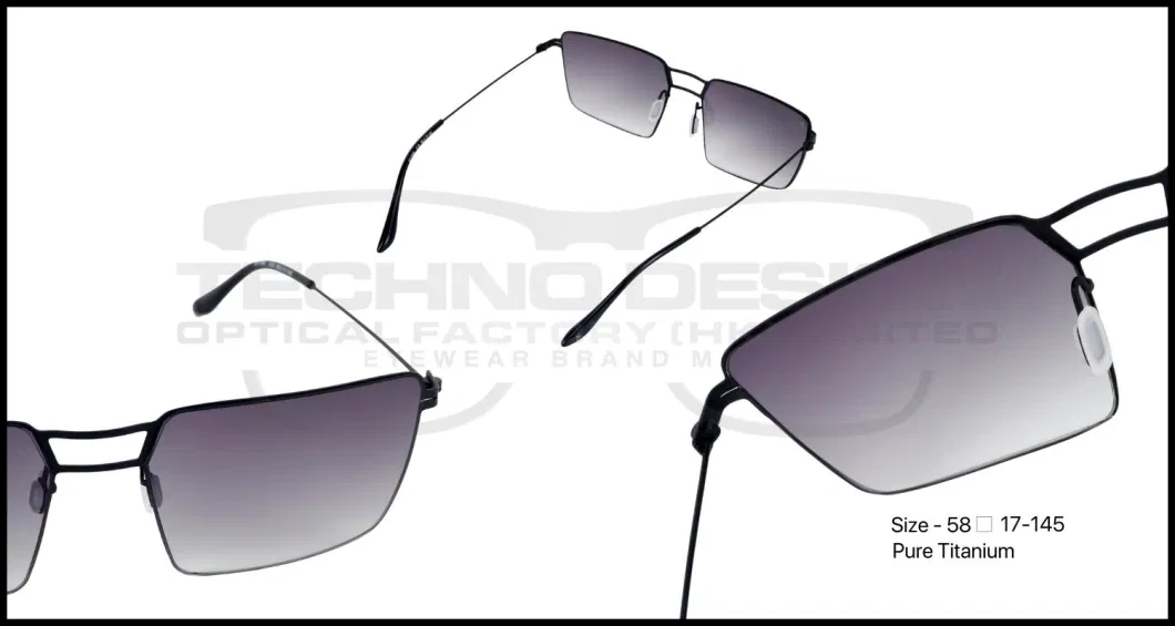 Nyx Ultralight Titanium Designer Mens Sunglasses