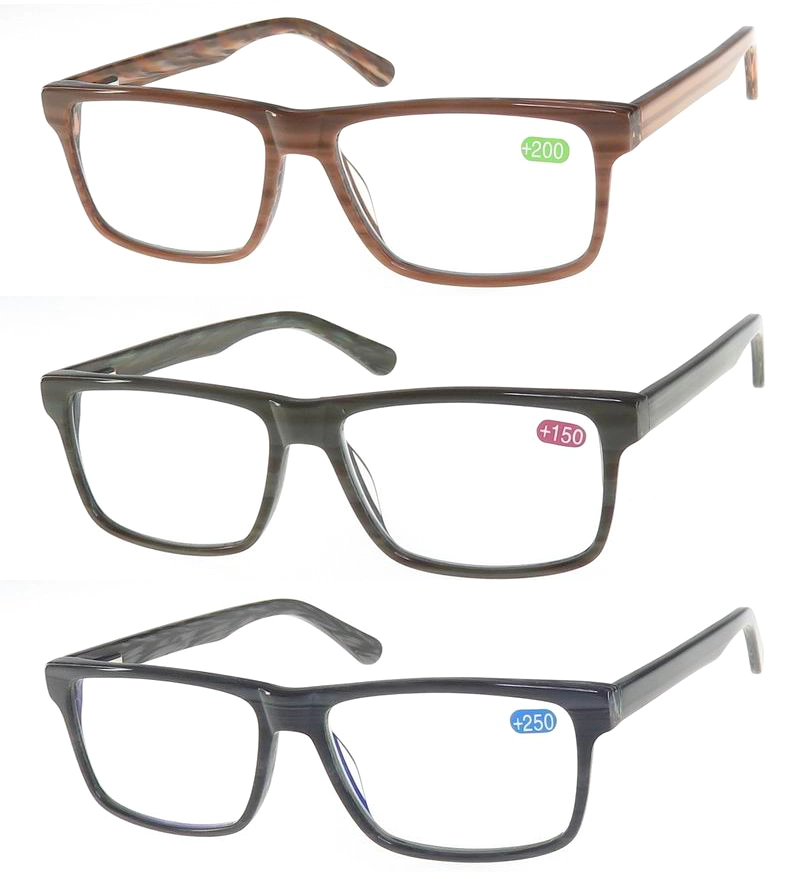 Promotion Plastic Imitation Wood Grain Fashion Reading Glasses