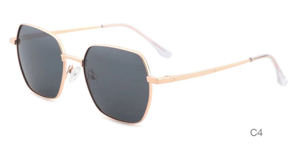 Hight Quality Polarized Sun Glasses Luxury Visor Oversized Square Metal Mens Sunglasses