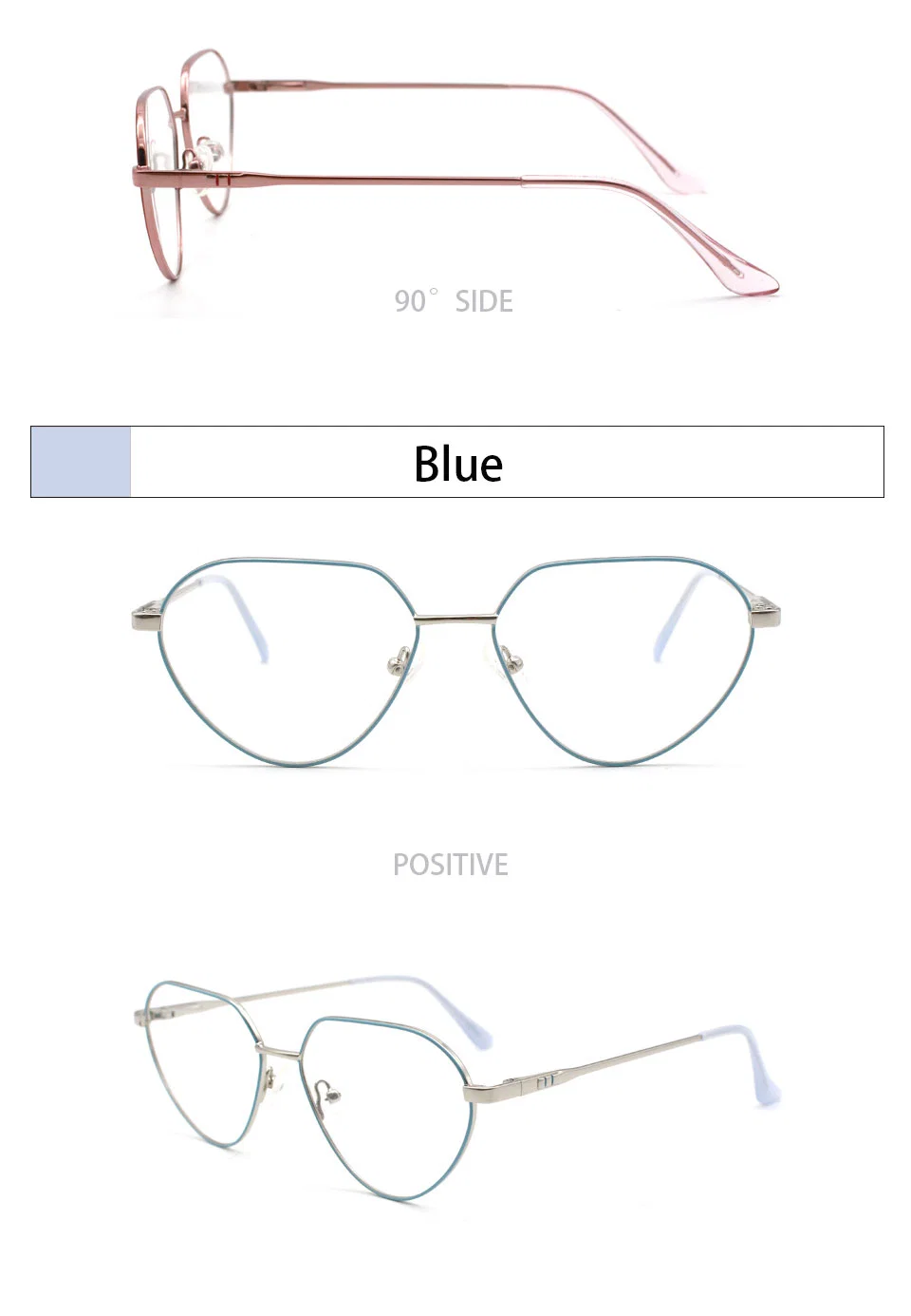 Cute Metal Myopia Glasses Frame New Fashion Classic Eyewear Computer Eyeglasses