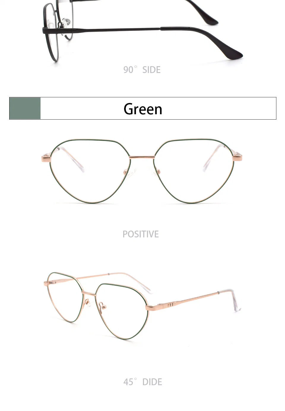 Cute Metal Myopia Glasses Frame New Fashion Classic Eyewear Computer Eyeglasses