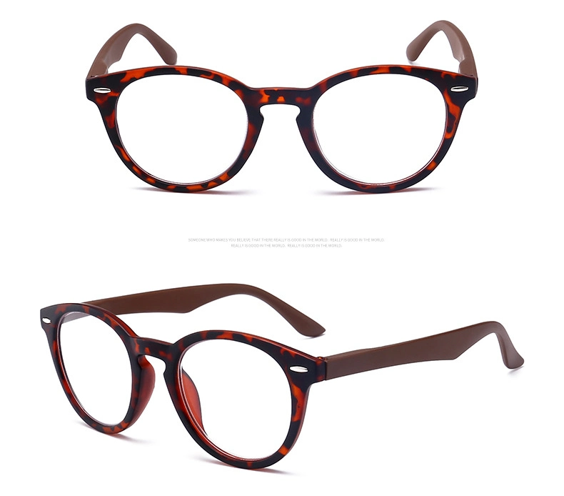New PC Full-Frame Glasses Reading Glasses HD Resin Rice Nail Reading Glasses for The Elderly Spring Foot Silk Reading Glasses