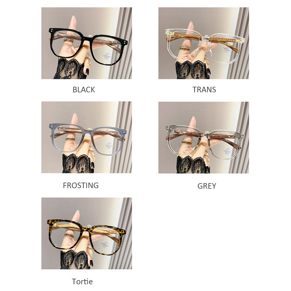 High-End Presbyopia Brand Large Frame Eyewear Fashionable Computer Anti Blue Blocking Glasses Women Men&prime;s Reading Glasses