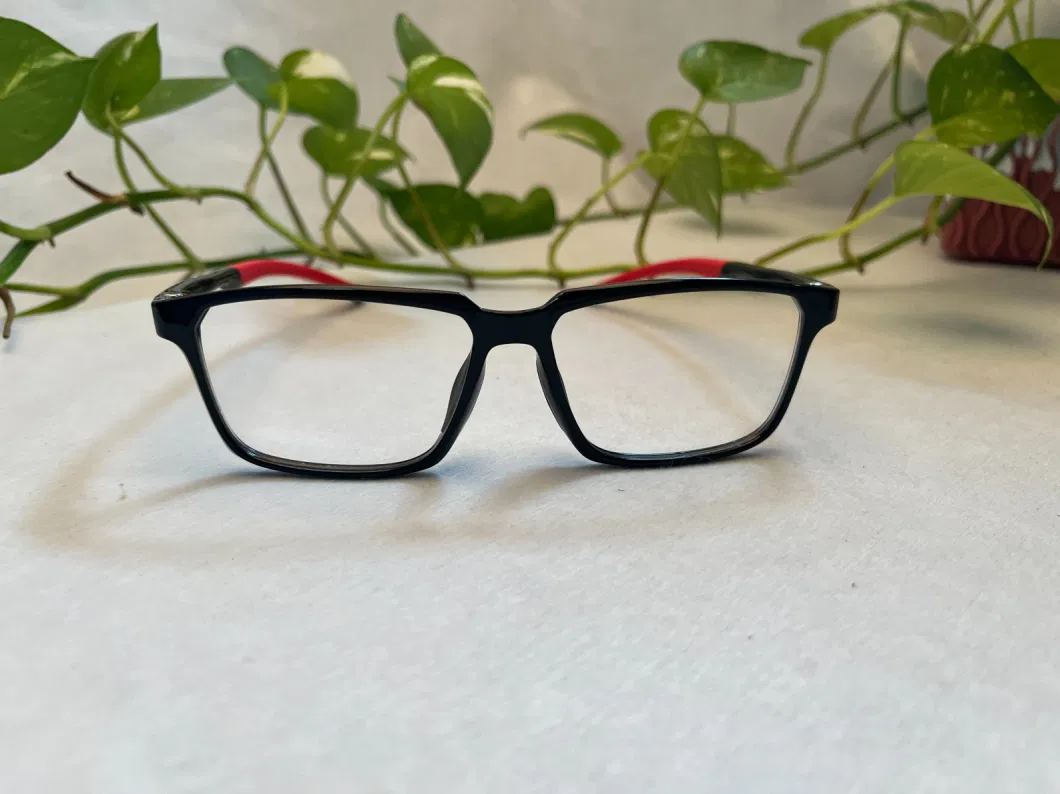 New Style Anti-Skidding PC Injection Shiny Black Optical Frame for Sports