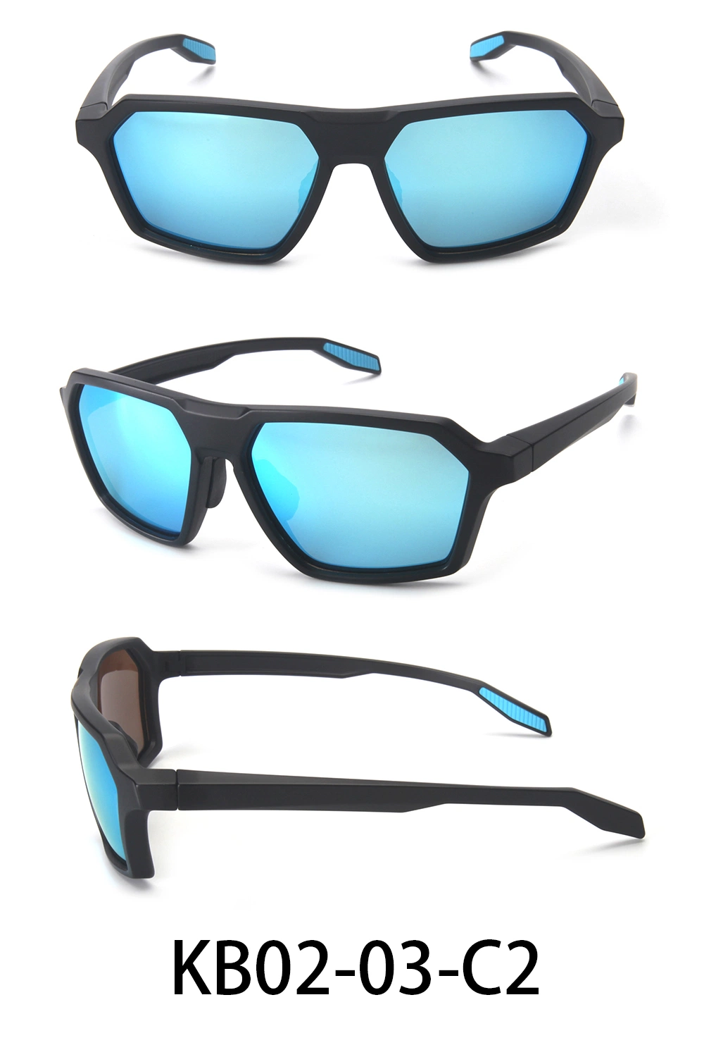 Custom Shaped Tac Lens Casual Outdoor Sunglasses Trendy Logo Polarized Driving Sun Glasses for Men