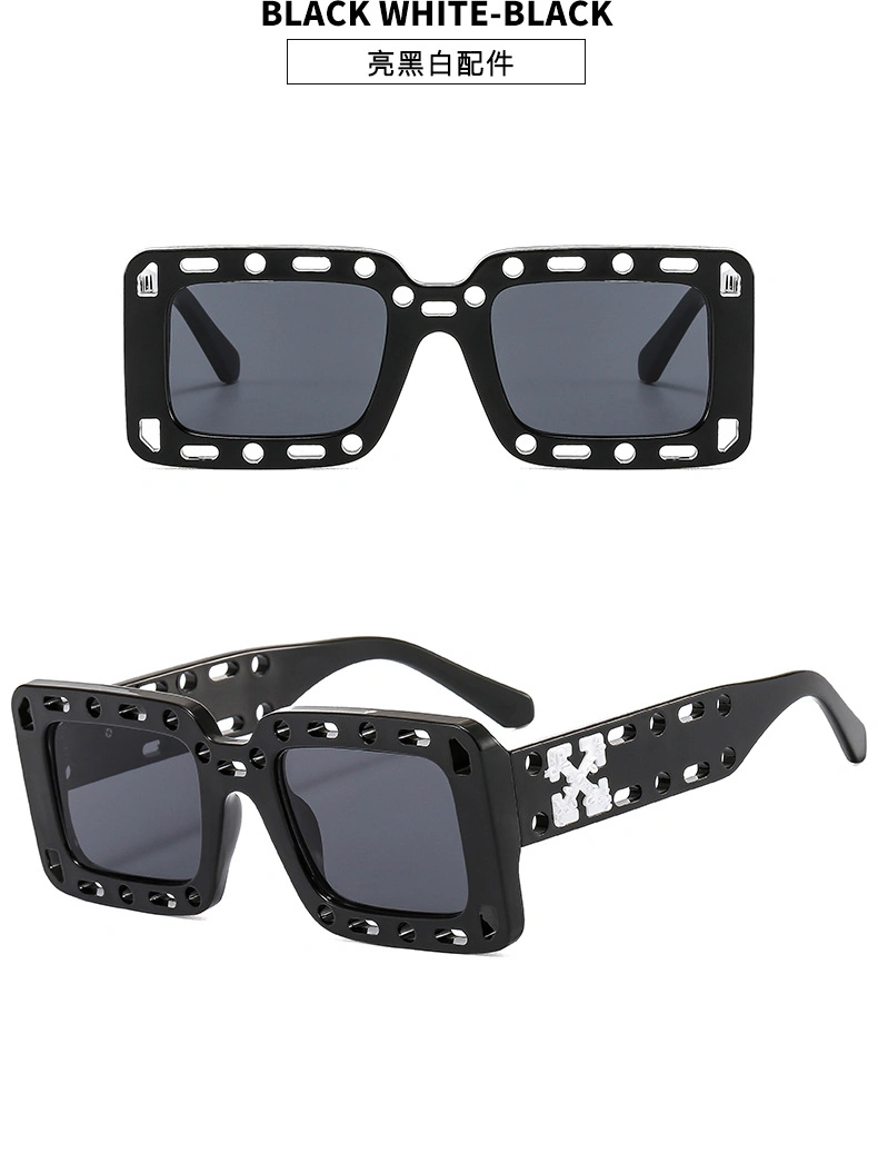 Colorful Stylish Large Frame Durable Hinge Men Women Dazzling UV400 Fashion Sunglasses