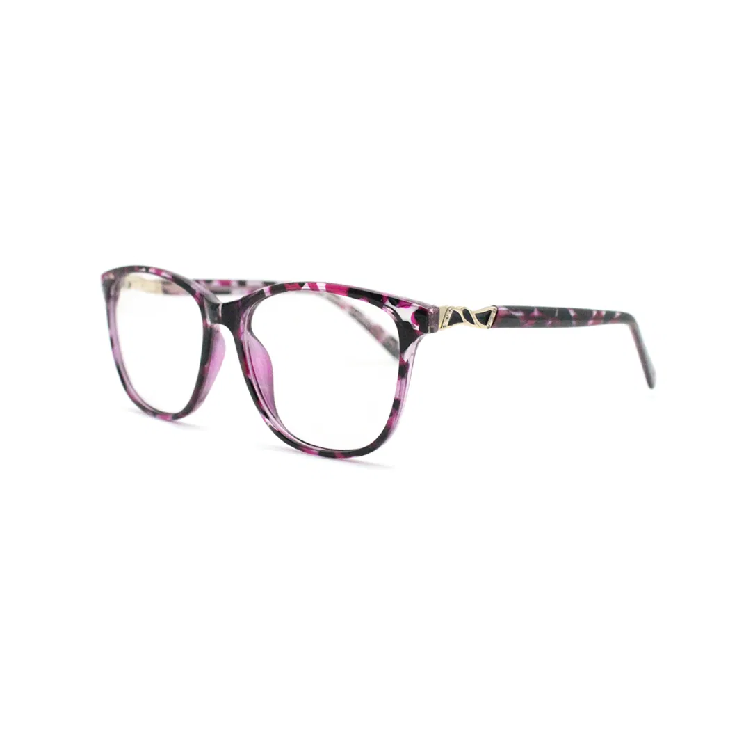 Elegant Women Oval Full Rim Spring Hinge Injection Glasses Frames