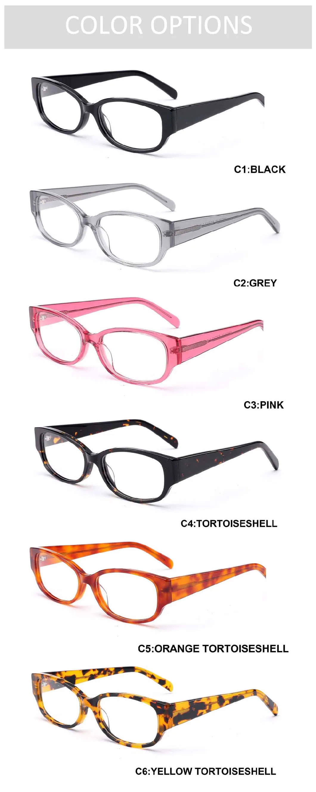 Gd High Quality Unisex Fashion Acetate Reading Glasses Custom Designer Eyeglasses Frames Eyewear Old Men Women Glasses
