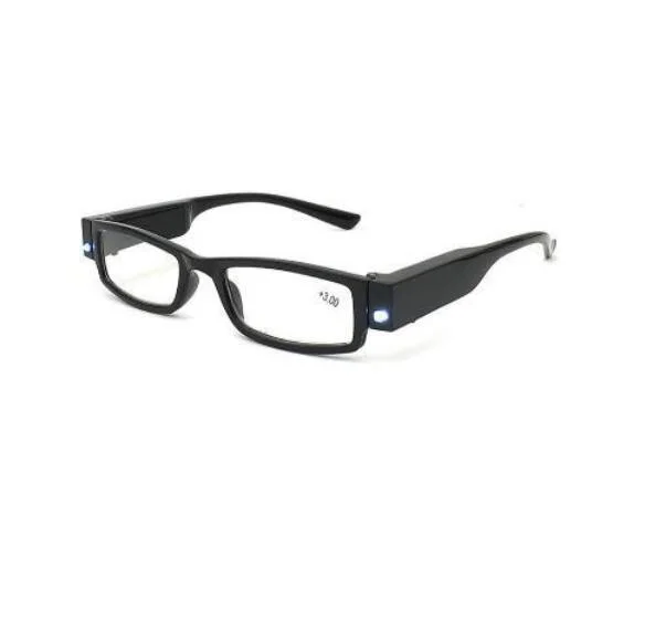 Zwholesale Low Prices Rechargeable LED Glasses Reading Glasses with LED Light