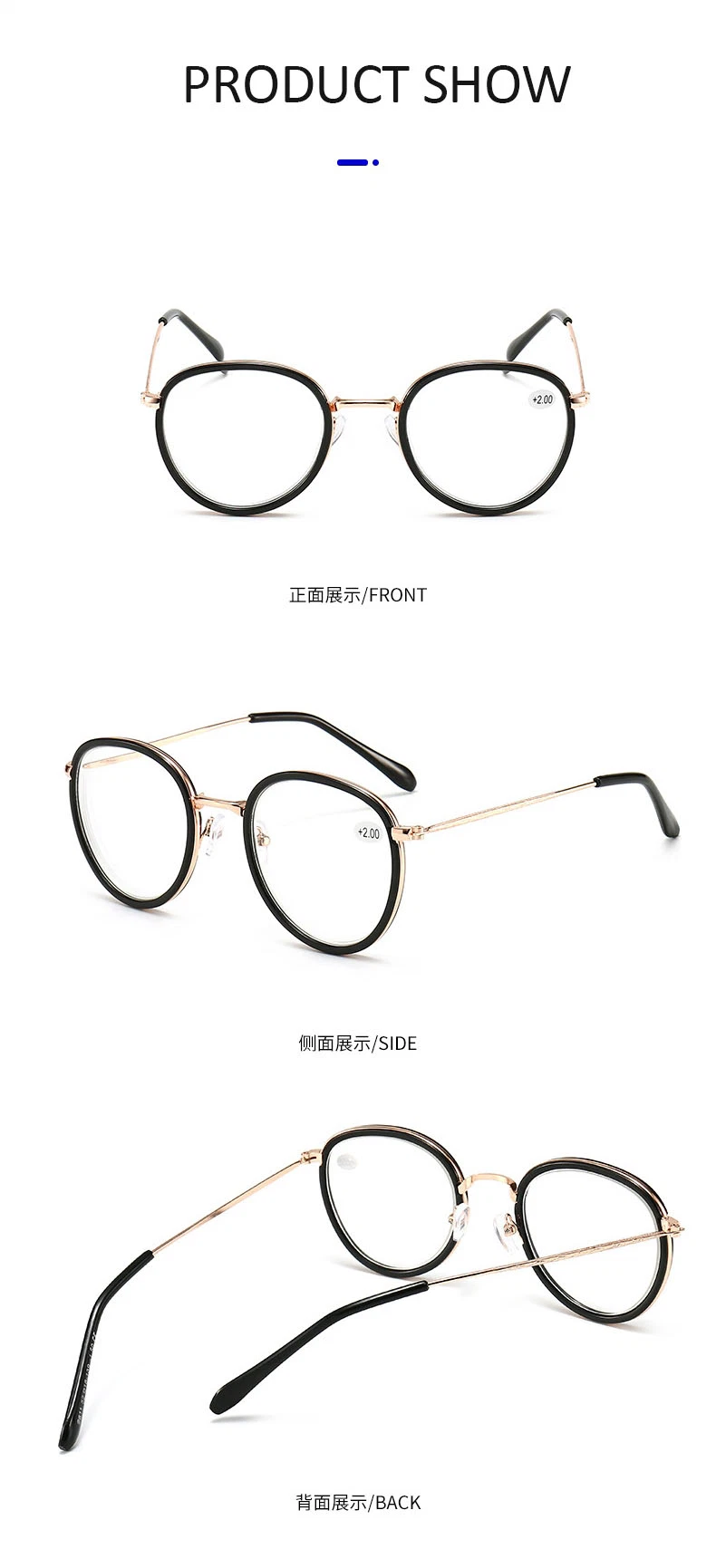 Wholesale Light Weight Frame Eyeglasses Trendy Anti Blue Light Frame Presbyopia Ultra Famous Fashion Men Women Reading Glasses