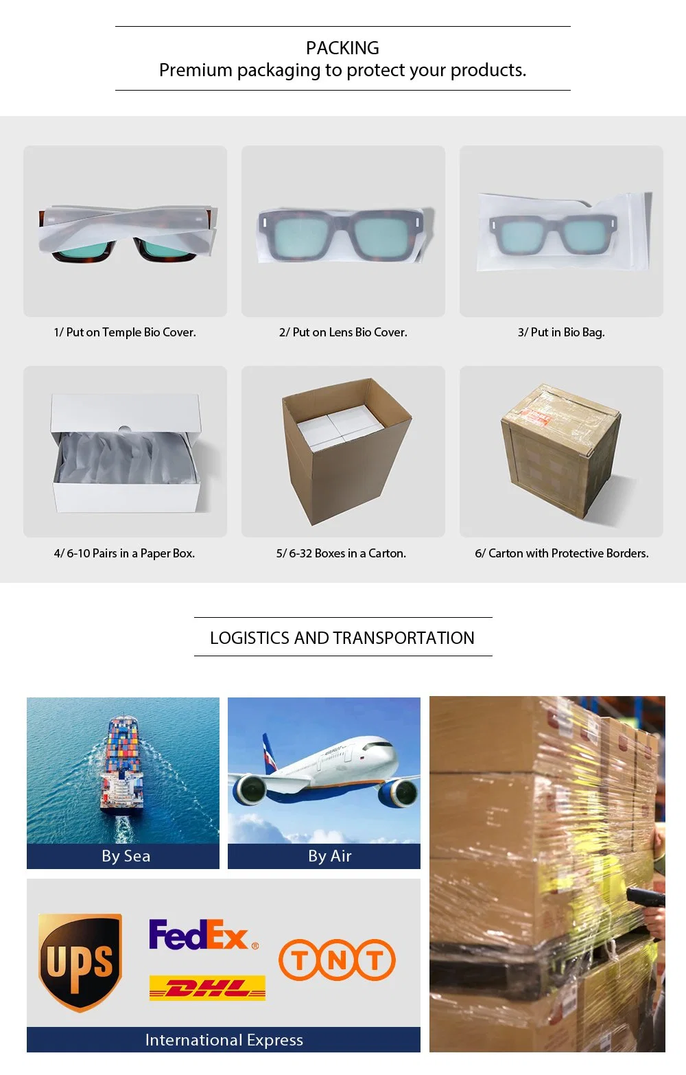 Yeetian Biodegradable Trendy Custom Logo Wholesale Rectangle Acetate Unisex Sunglasses