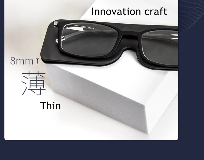 High Quality Metal Frame Anti Blue Light Reading Glasses with Case
