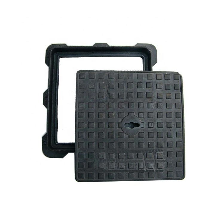 Saudi Arabia En124 Standard D400 Heavy Duty 600X600 Cast Ductile Iron Square and Round Sewer Manhole Cover Frame