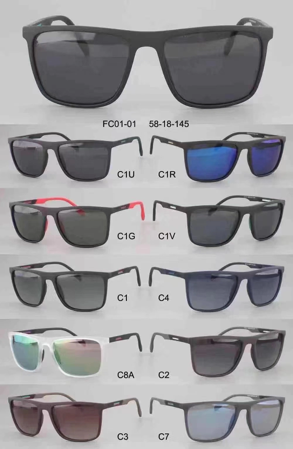 Designer Polarized Sun Glasses Eyewear Sunglasses for Men