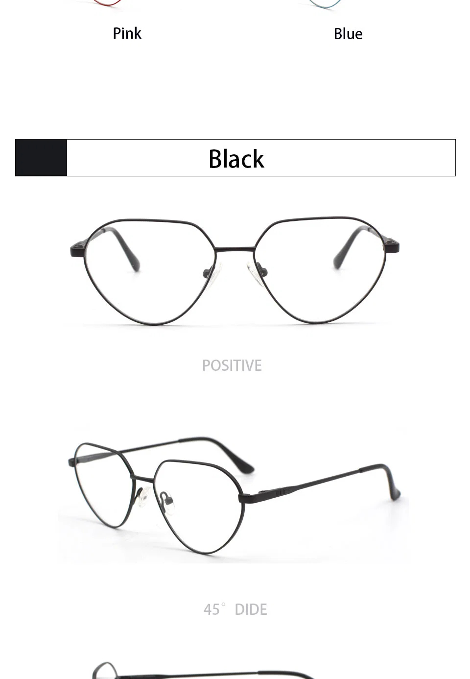 Cute Metal Myopia Glasses Frame New Fashion Classic Eyewear Computer Eyeglasses