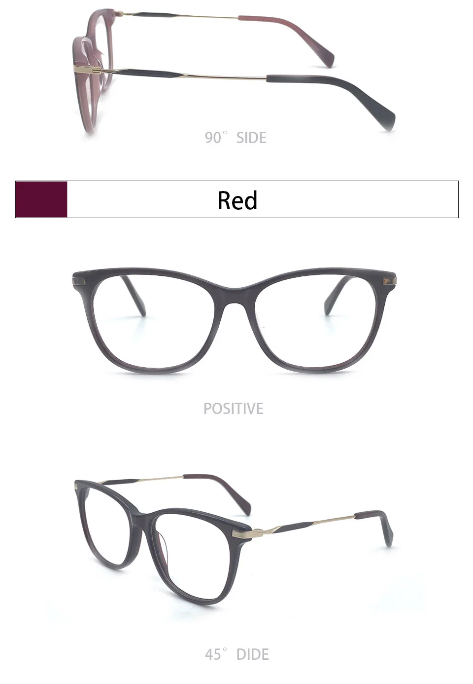 High Quality Acetate Optical Frame Eyeglasses for Women
