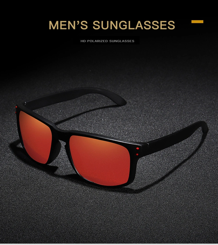 Fashion Square Polarized Sunglasses Men Vintage Plastic Male Sun Glasses Women Stylish Black Sport Shades UV400