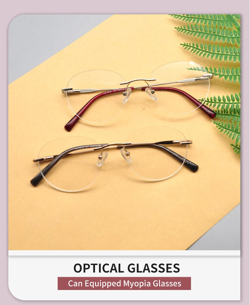 Anti Blue Light Blocking Glasses Rimless Glasses Square Protect Your Eyes