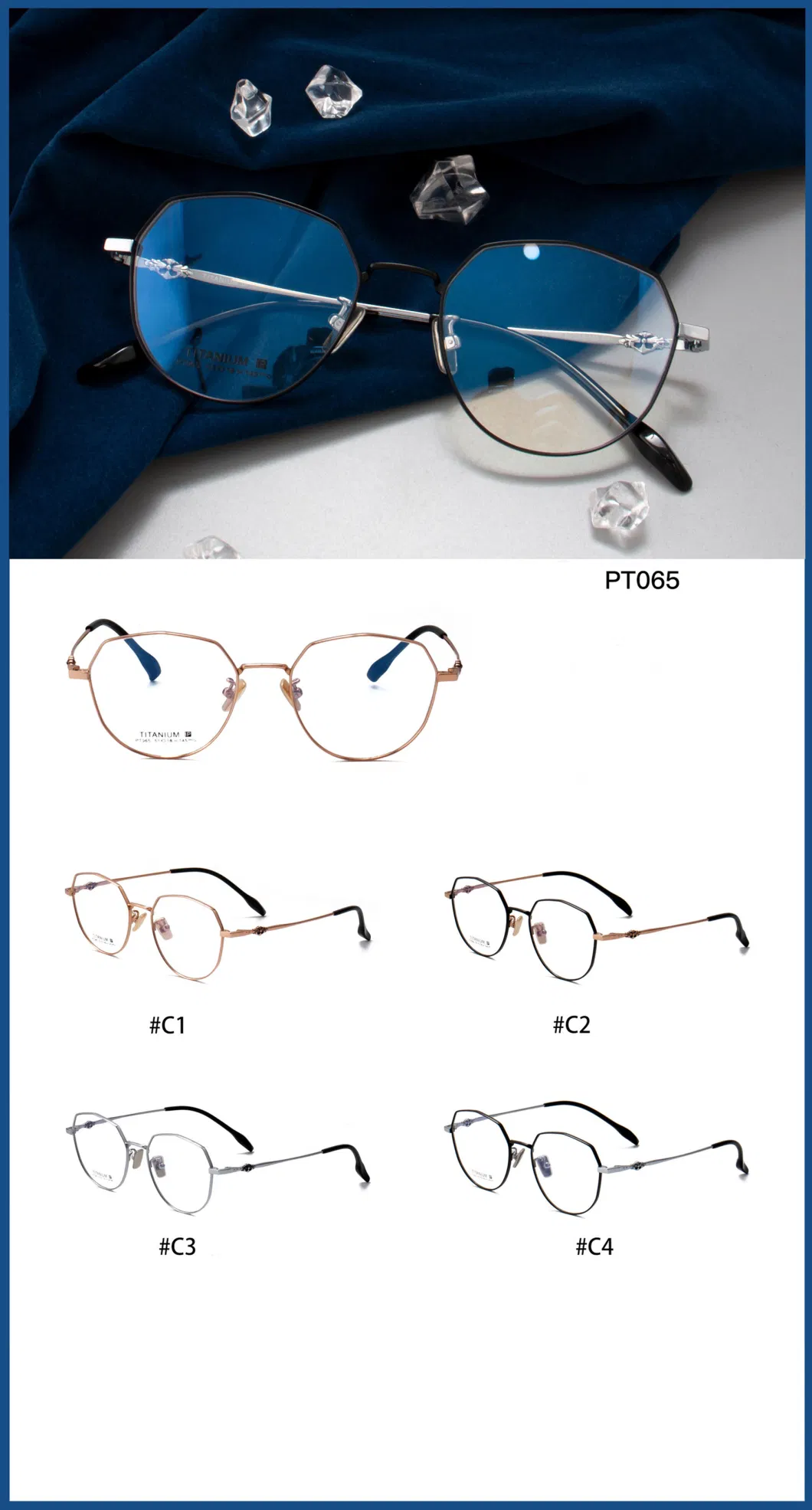 Wholesale Affordable Popular Factories Fashionable Full Frame Women Metal Reading Glasses