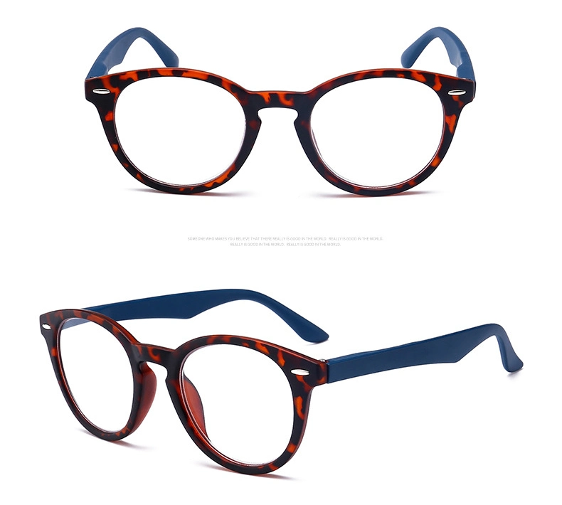 New PC Full-Frame Glasses Reading Glasses HD Resin Rice Nail Reading Glasses for The Elderly Spring Foot Silk Reading Glasses