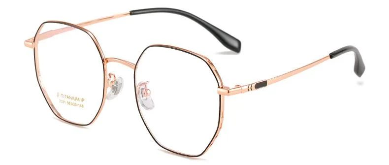 2023 Top Semi-Titanium Eyeglasses Frames Semi-Titanium Myopia Eyeglasses