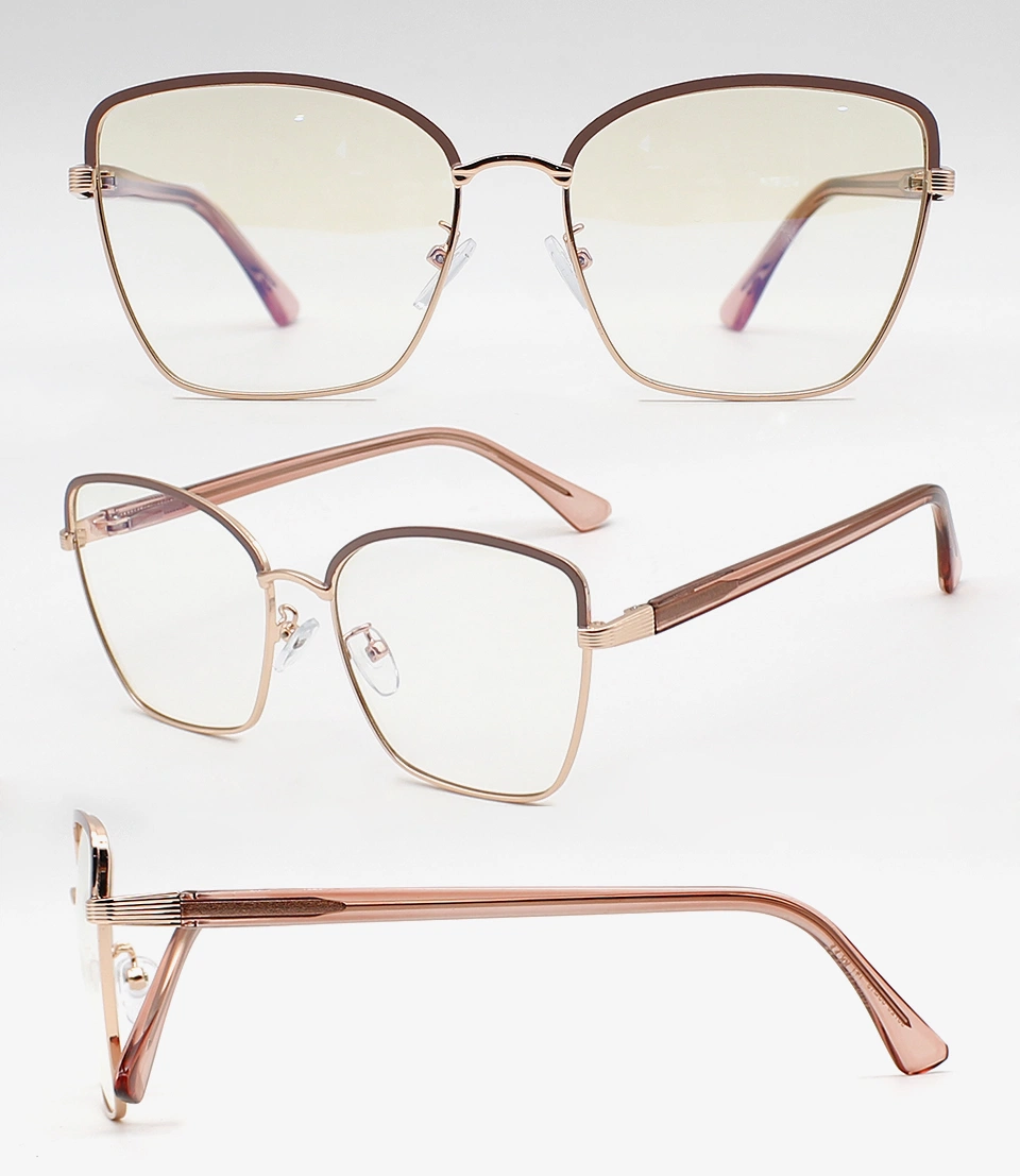 Fashion Custom Polyon Optical Metal Frame Optical Eyewear Glasses High quality Cp Templa Reading Glasses (WCP21001)