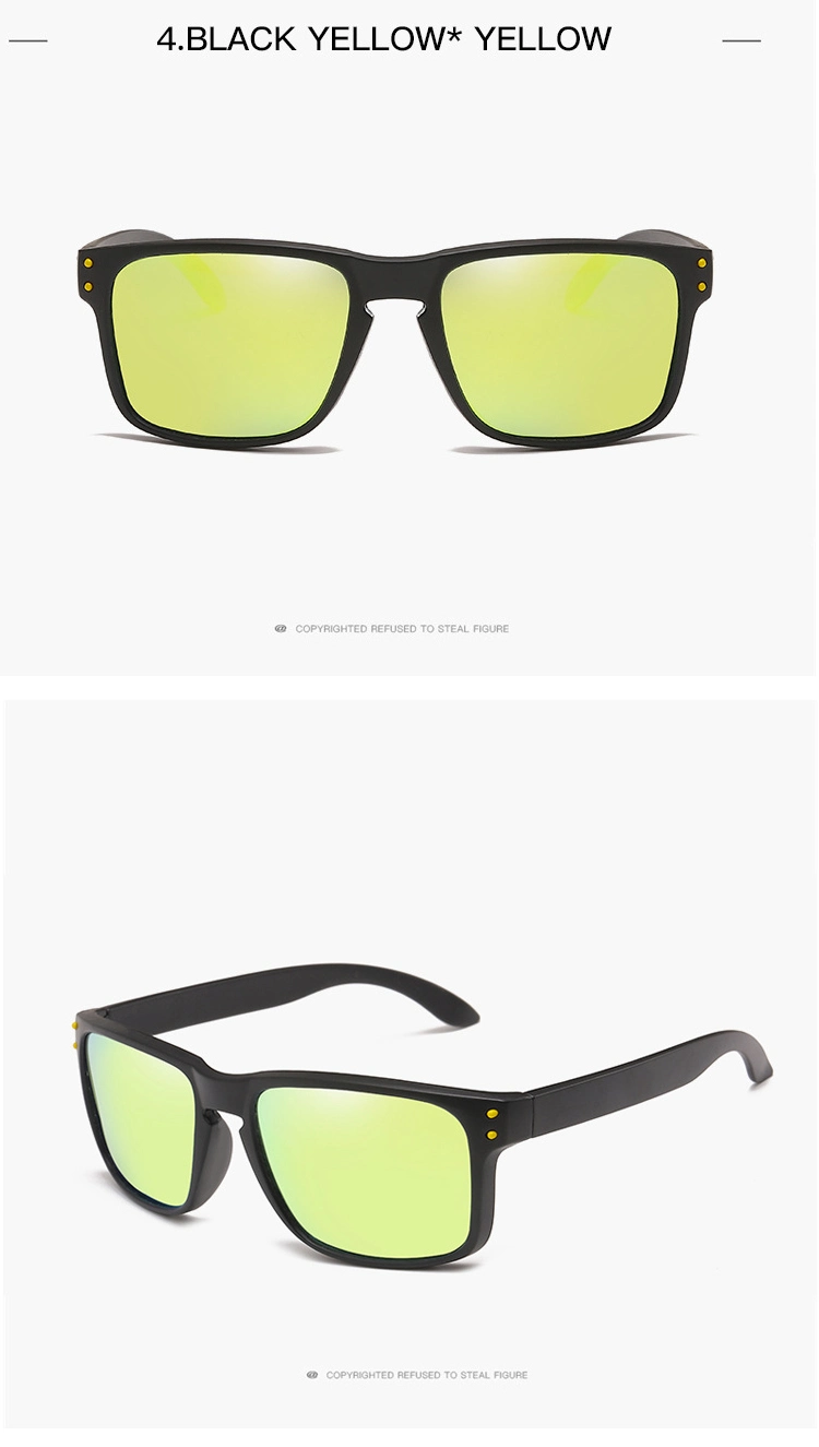 Fashion Square Polarized Sunglasses Men Vintage Plastic Male Sun Glasses Women Stylish Black Sport Shades UV400