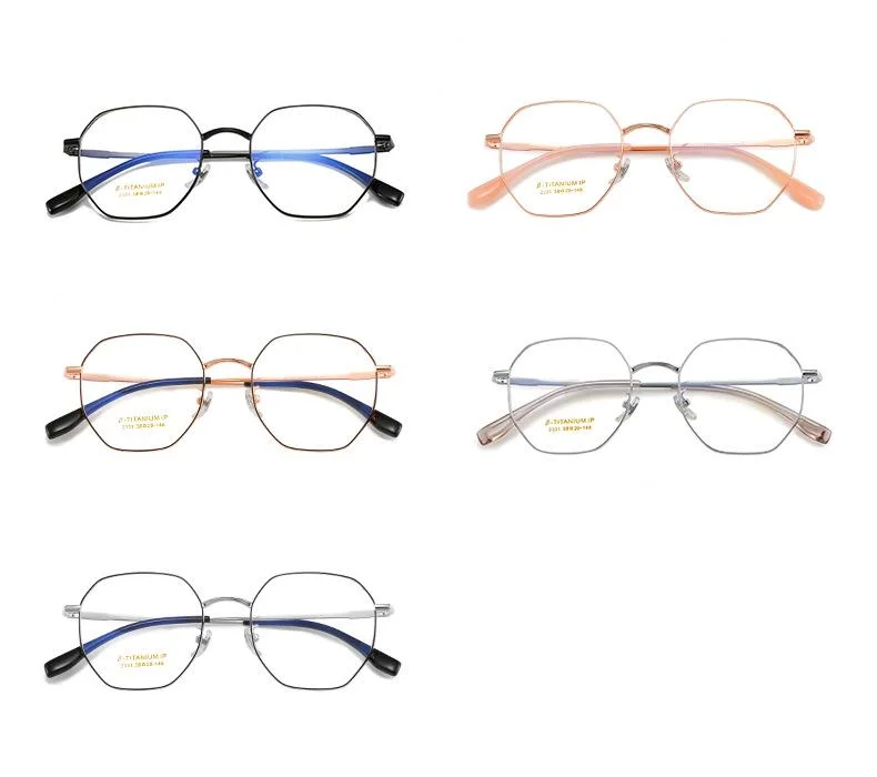 2023 Top Semi-Titanium Eyeglasses Frames Semi-Titanium Myopia Eyeglasses