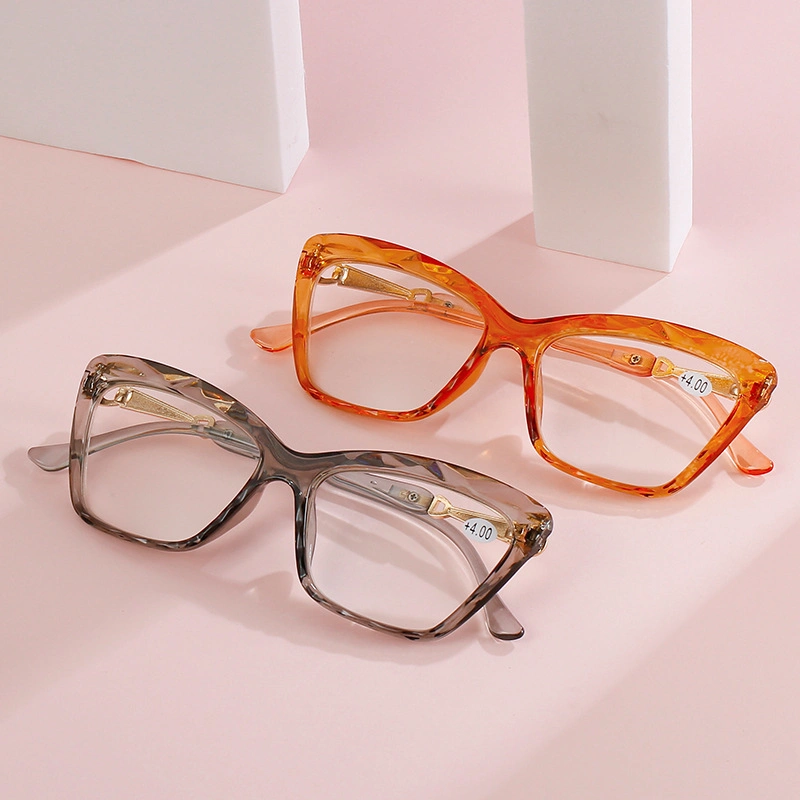 Ready to Ship Hot Selling Fashion Style Retro Design Cat Eye Eyewear Frame Women Colorful Reading Glasses