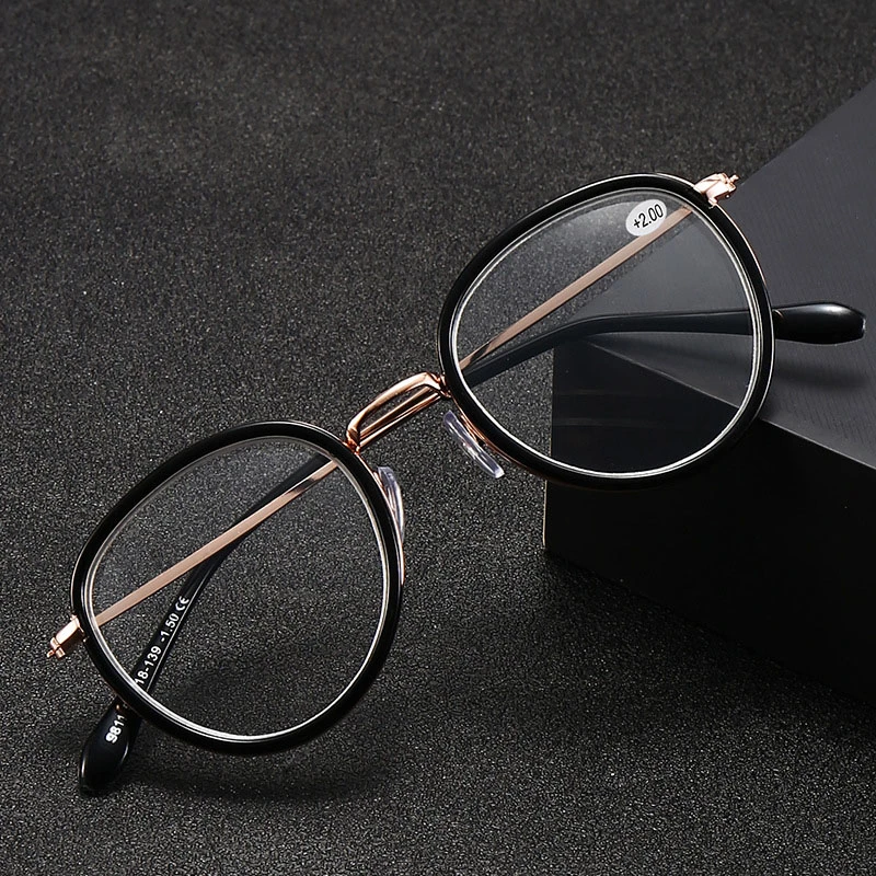 Wholesale Light Weight Frame Eyeglasses Trendy Anti Blue Light Frame Presbyopia Ultra Famous Fashion Men Women Reading Glasses