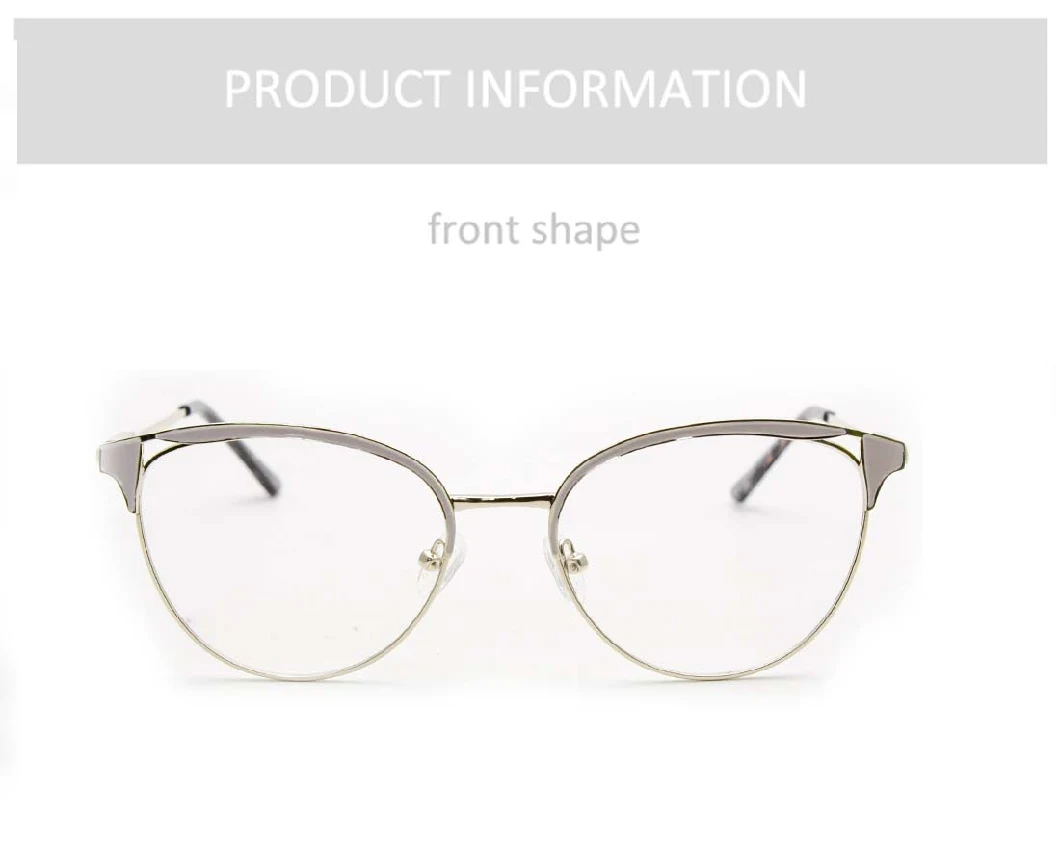 Gd Classic Metal Optical Frames Stylish Glasses for Women
