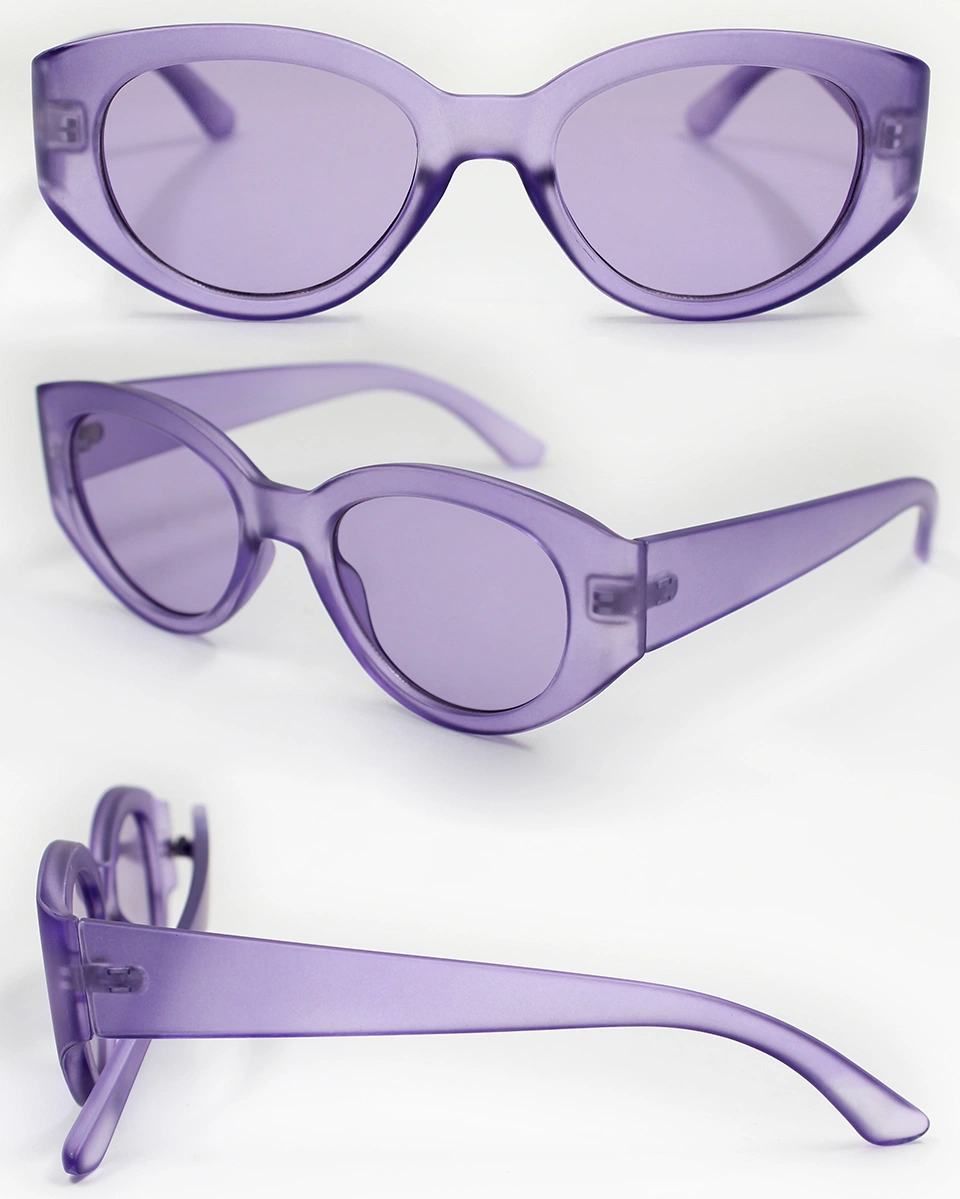 Wholesale Fashion Vintage Silm Women Sun Glasses Designer Brand Cat Eye PC Polarized Sunglasses (WSP8080318)
