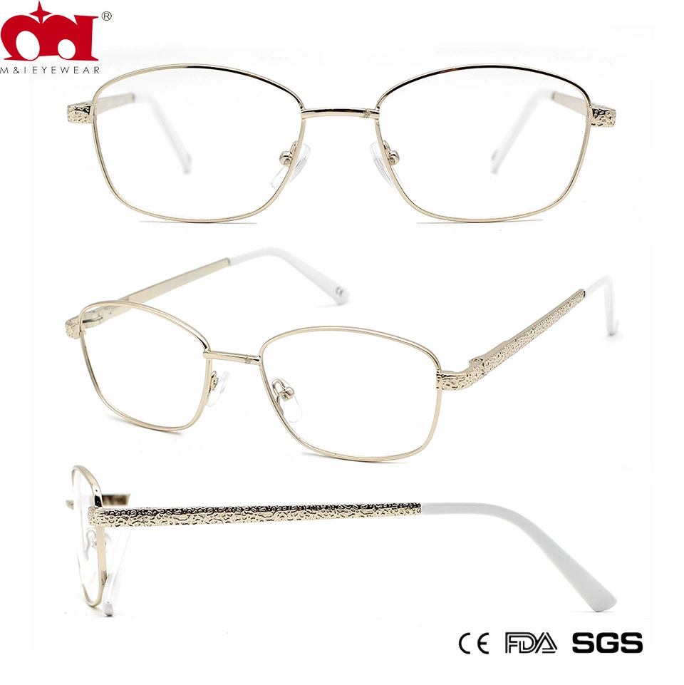 Promotion Mix Color Antiskid Design Temple Gental Metal Reading Glasses (WRM21042)