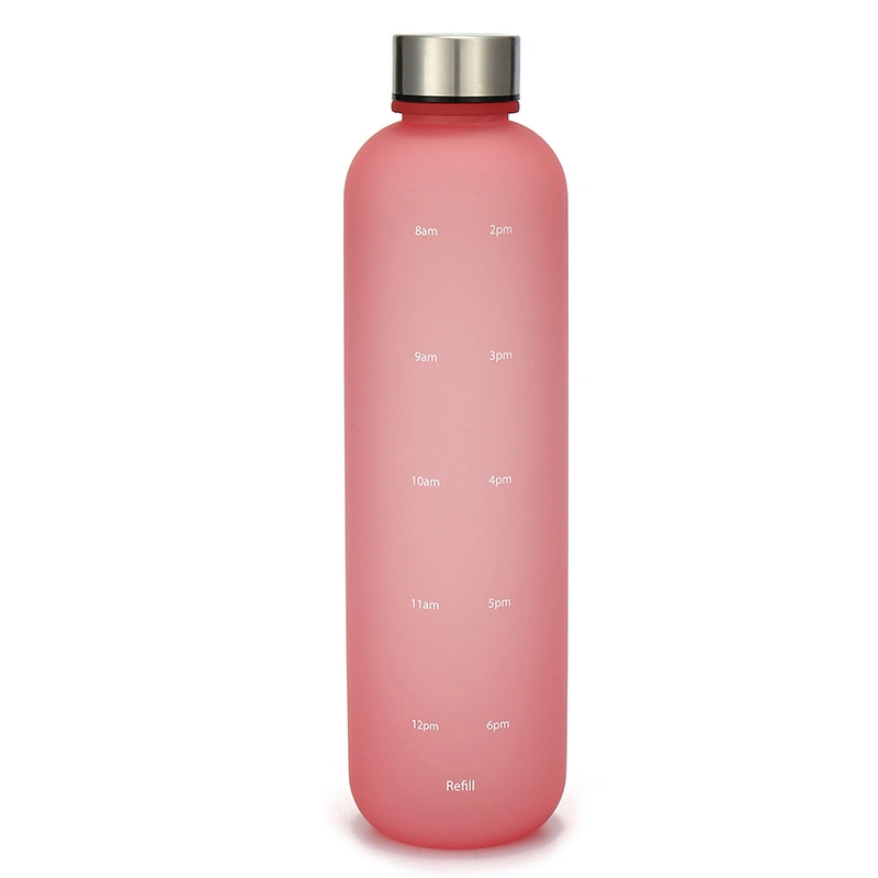 1L Portable Travel Fashion Water Bottle Gradient Sports Outdoor Plastic Cup