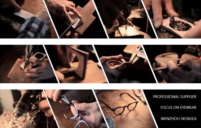 Designer Brand UV Block Rectangle Acetate for Gentlemen Shades Sunglasses
