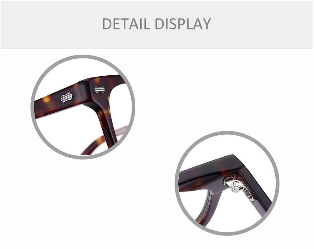 Gd Customer Logo Manufacturer Men Square Acetate Design Spectacles Optical Frame