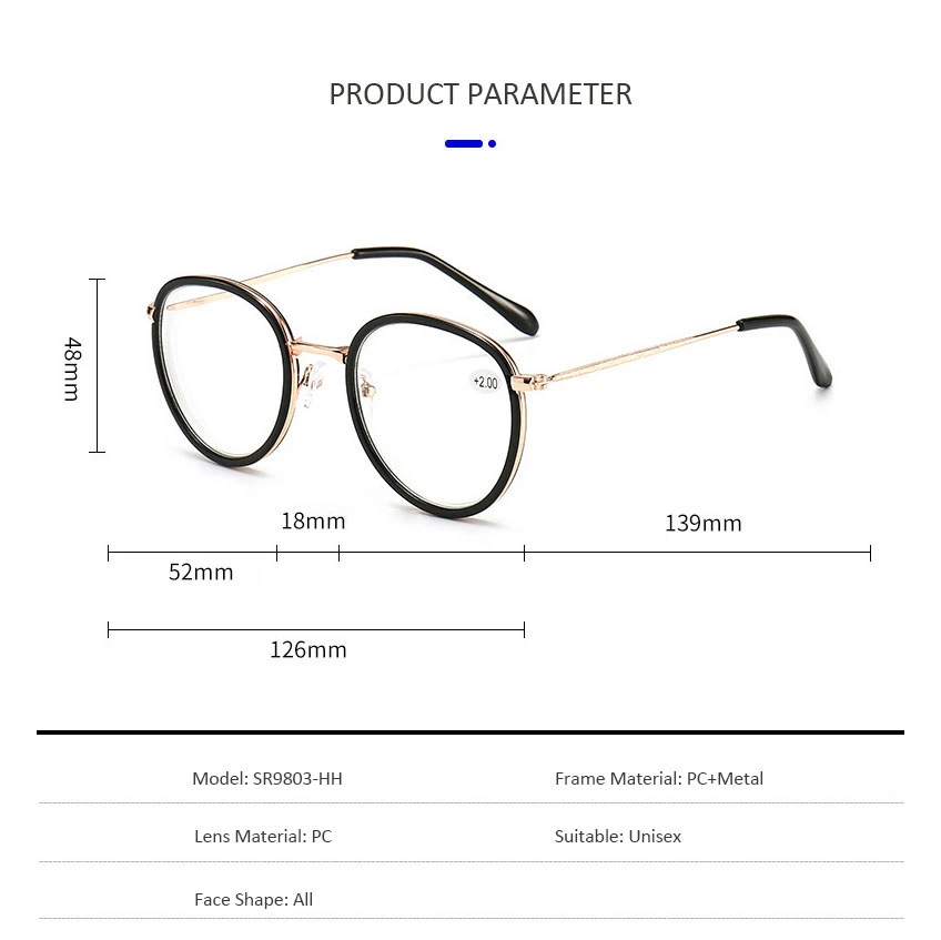 Wholesale Light Weight Frame Eyeglasses Trendy Anti Blue Light Frame Presbyopia Ultra Famous Fashion Men Women Reading Glasses