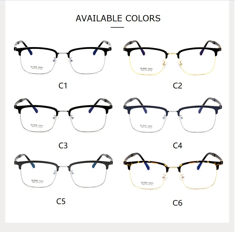 China Eyeglasses Manufacturers Fashionable Stainless Steel Round Eyewear Frame Optical Glasses